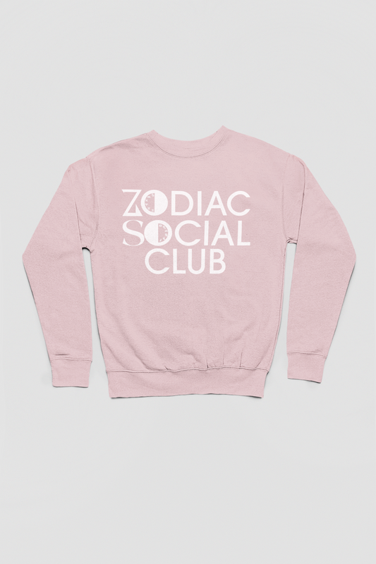 ZSC Crewneck Sweatshirt (Rose Quartz Puff Print)