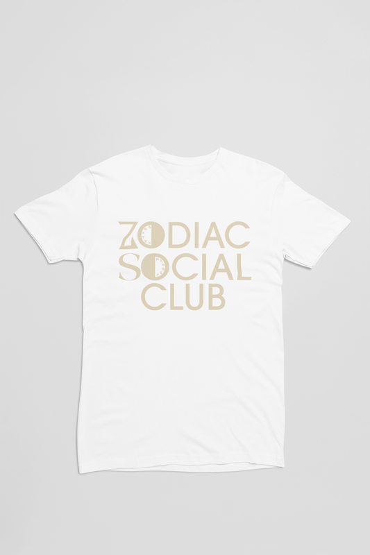 ZSC Classic T Shirt (White with Cream)